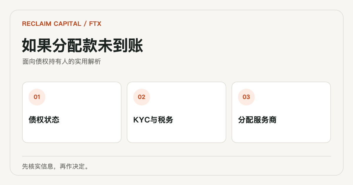 FTX分配未到账：联系客服前的6项核查——主要核查问题