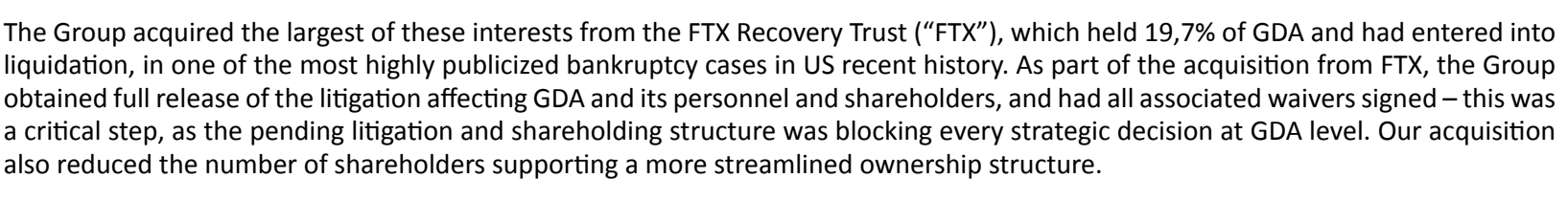 FTX і Genesis Digital: розкриття купівлі частки 19,7% у FTX Recovery Trust у звіті SWI